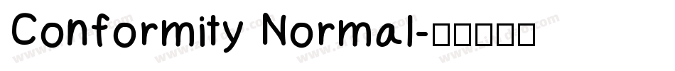 Conformity Normal字体转换